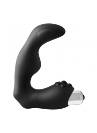 Черный вибромассажер простаты FantASStic Vibrating Prostate Massager - 11,3 см. - Dream Toys - в Батайске купить с доставкой