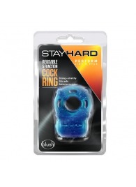 Голубое эрекционное виброкольцо Reusable 5 Function Cock Ring - Blush Novelties - в Батайске купить с доставкой