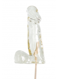 Прозрачный леденец в форме пениса со вкусом пина колада - Sosuчki - купить с доставкой в Батайске