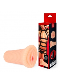 Реалистичный мастурбатор-вагина телесного цвета с вибрацией - Bior toys - в Батайске купить с доставкой