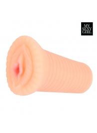 Реалистичный мастурбатор-вагина телесного цвета с вибрацией - Bior toys - в Батайске купить с доставкой