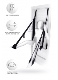 Черные секс-качели на дверь Anonymo №0505 - ToyFa - купить с доставкой в Батайске