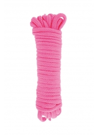 Розовая веревка для связывания Sweet Caress Rope - 10 метров - Sweet Caress - купить с доставкой в Батайске