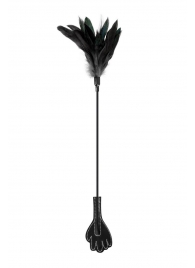 Двусторонний стек-щекоталка Sweet Caress Feather Whip - 58 см. - Sweet Caress - купить с доставкой в Батайске