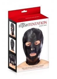 Маска-шлем с прорезями для глаз и рта - Fetish Tentation - купить с доставкой в Батайске