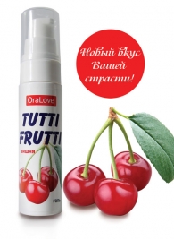 Гель-смазка Tutti-frutti с вишнёвым вкусом - 30 гр. - Биоритм - купить с доставкой в Батайске