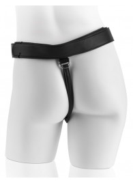 Страпон с телесной насадкой 7  Uncut with Strap on Harness - 18 см. - Pipedream - купить с доставкой в Батайске