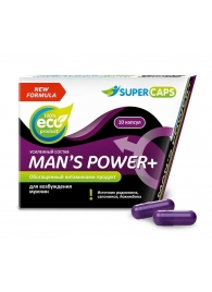 Возбуждающее средство для мужчин Mans Power plus - 10 капсул (0,35 гр.) +1 в подарок - SuperCaps - купить с доставкой в Батайске