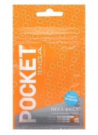 Карманный мастурбатор HEXA-BRICK - Tenga - в Батайске купить с доставкой