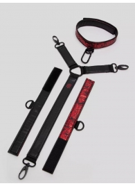 Ошейник с наручниками Reversible Faux Leather Collar and Wrist - Fifty Shades of Grey - купить с доставкой в Батайске