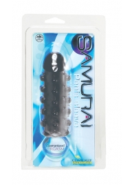 Дымчатая стимулирующая насадка с закрытой головкой SAMURAI PENIS SLEEVE BLACK - 14,5 см. - NMC - в Батайске купить с доставкой