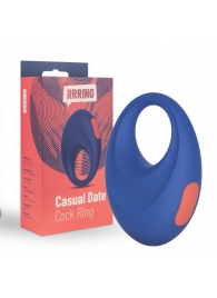 Синее эрекционное кольцо RRRING Casual Date Cock Ring - FeelzToys - в Батайске купить с доставкой