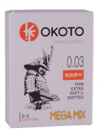 Набор из 4 презервативов OKOTO MegaMIX - Sitabella - купить с доставкой в Батайске