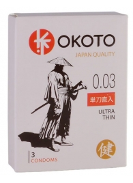 Ультратонкие презервативы OKOTO Ultra Thin - 3 шт. - Sitabella - купить с доставкой в Батайске