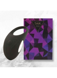 Черное эрекционное виброкольцо Thor Cockring - FeelzToys - в Батайске купить с доставкой