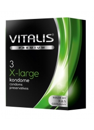 Презервативы увеличенного размера VITALIS PREMIUM x-large - 3 шт. - Vitalis - купить с доставкой в Батайске