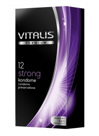 Презервативы с утолщённой стенкой VITALIS PREMIUM strong - 12 шт. - Vitalis - купить с доставкой в Батайске