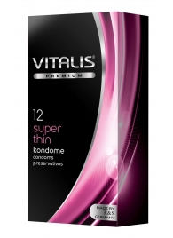 Ультратонкие презервативы VITALIS PREMIUM super thin - 12 шт. - Vitalis - купить с доставкой в Батайске