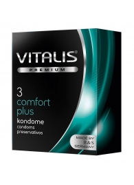 Контурные презервативы VITALIS PREMIUM comfort plus - 3 шт. - Vitalis - купить с доставкой в Батайске