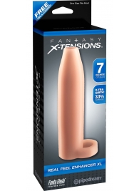 Телесная насадка Real Feel Enhancer XL - 17 см. - Pipedream - в Батайске купить с доставкой