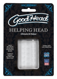 Прозрачный мастурбатор HELPING HEAD - Doc Johnson - в Батайске купить с доставкой