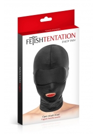 Сплошная маска на голову с прорезью для рта - Fetish Tentation - купить с доставкой в Батайске
