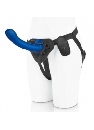 Синяя насадка Remote Control P-Spot G-Spot с черными трусиками - 20 см. - Pegasus - купить с доставкой в Батайске
