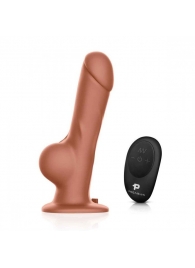 Реалистичный страпон с радиоуправлением Remote Control Realistic - 21 см. - Pegasus - купить с доставкой в Батайске