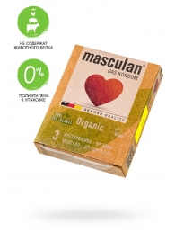 Экологически чистые презервативы Masculan Organic - 3 шт. - Masculan - купить с доставкой в Батайске