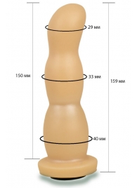 Телесная рельефная насадка Harness - 15,9 см. - LOVETOY (А-Полимер) - купить с доставкой в Батайске