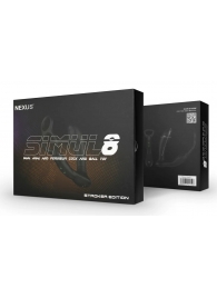 Черный вибромассажер простаты Nexus Simul8 Stroker Edition с кольцами для пениса и мошонки - Nexus Range - в Батайске купить с доставкой