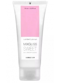 Смазка на водной основе Mixgliss Sweet с ароматом бабл-гам - 70 мл. - Mixgliss - купить с доставкой в Батайске