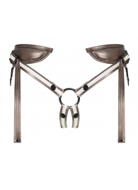 Бронзовый пояс для насадок Desirous Harness - Strap-on-me - купить с доставкой в Батайске