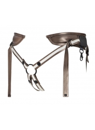 Бронзовый пояс для насадок Desirous Harness - Strap-on-me - купить с доставкой в Батайске
