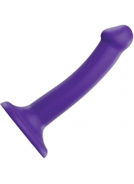 Фиолетовый фаллоимитатор-насадка Strap-On-Me Dildo Dual Density size S - 17 см. - Strap-on-me - купить с доставкой в Батайске