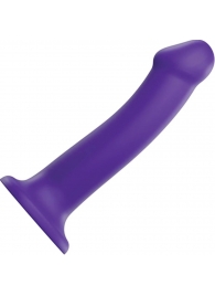 Фиолетовый фаллоимитатор-насадка Strap-On-Me Dildo Dual Density size L - 19 см. - Strap-on-me - купить с доставкой в Батайске