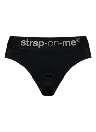 Черные трусики для насадок Heroine Lingerie Harness - size S - Strap-on-me - купить с доставкой в Батайске