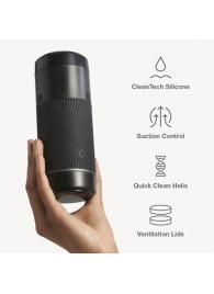 Черный мастурбатор с контролем всасывания Arcwave Pow Stroker - Arcwave - в Батайске купить с доставкой