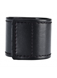 Хомут-утяжка для мошонки из искусственной кожи на липучке VELCRO BALL STRETCHER- 4 см. - BlueLine - в Батайске купить с доставкой