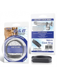 Кольцо на пенис из искусственной кожи на липучке VELCRO COCK RING - 5 см. - BlueLine - в Батайске купить с доставкой
