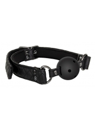 Черный кляп-шарик BALL GAG DIAMOND - Dream Toys - купить с доставкой в Батайске