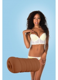 Коричневый мастурбатор-вагина BRIANNA - Dream Toys - в Батайске купить с доставкой