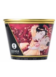 Массажная  свеча Sparkling Strawberry Wine с ароматом клубничного вина - 170 мл. - Shunga - купить с доставкой в Батайске