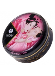 Массажная свеча Rose Petals с ароматом розы - 30 мл. - Shunga - купить с доставкой в Батайске