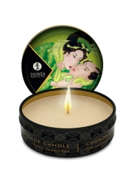 Массажная свеча Exotic Green Tea с ароматом зелёного чая - 30 мл. - Shunga - купить с доставкой в Батайске