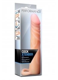 Телесная насадка на пенис Cock Xtender - 17,7 см. - Blush Novelties - в Батайске купить с доставкой