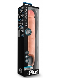 Телесная насадка-удлинитель 11.5 Inch Silicone Cock Sheath Penis Extender - 29,2 см. - Blush Novelties - в Батайске купить с доставкой
