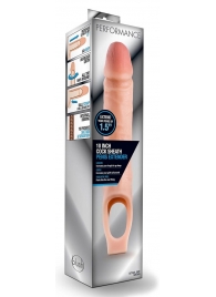 Телесная насадка на пенис 10 Inch Cock Sheath Extender - 25 см. - Blush Novelties - в Батайске купить с доставкой