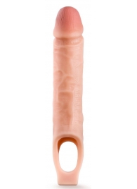 Телесная насадка на пенис 10 Inch Cock Sheath Extender - 25 см. - Blush Novelties - в Батайске купить с доставкой