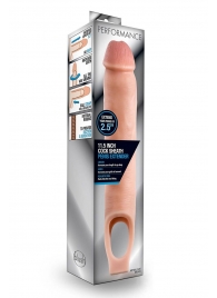 Телесная насадка на пенис 11.5 Inch Cock Sheath Penis Extender - 29,2 см. - Blush Novelties - в Батайске купить с доставкой